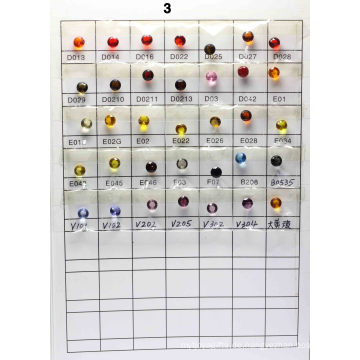 Glasfarben-Diagramm B3 verschiedene Farbe für Schmucksachen